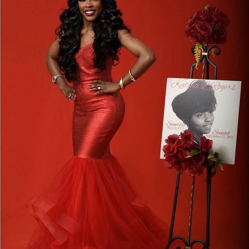 Elegant Red Mermaid Gown